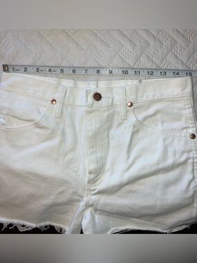 Wrangler White Denim Jean Shorts